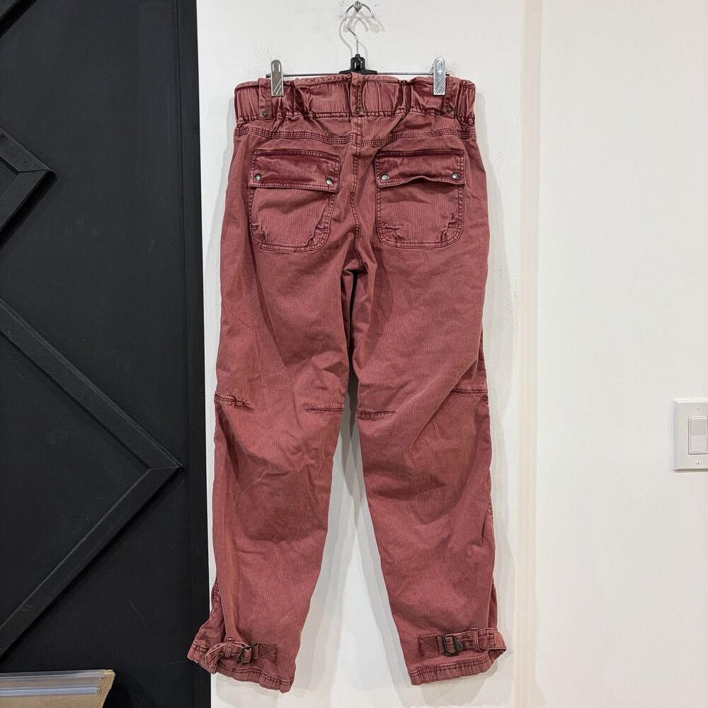 Free People We The Free Red Marx Cargo Pants Utility Size XS - Picture 7 of 10